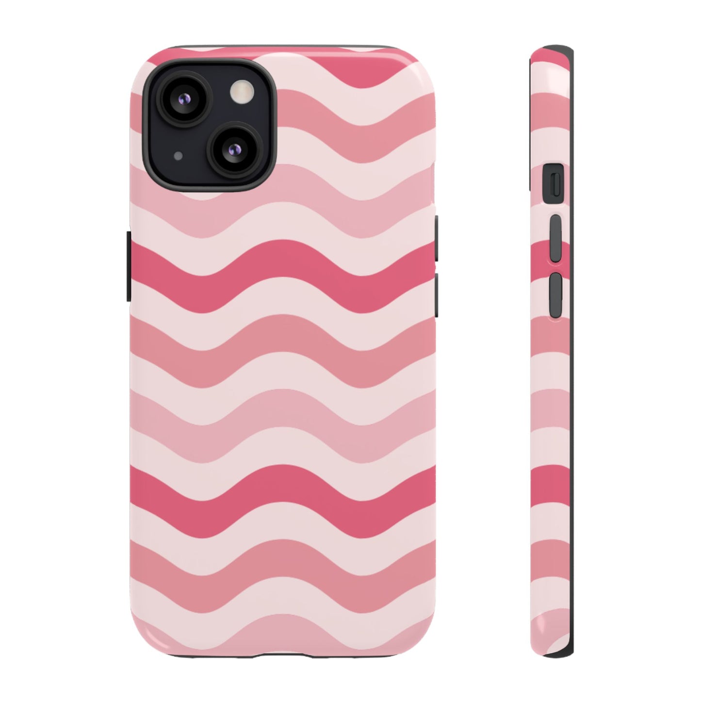 Stylish Phone Case with Wavy Pattern, Cute Phone Cover, Chic Gift for Her, Trendy Cellphone Protection, Valentine's Day Gift, Summer Vibe
