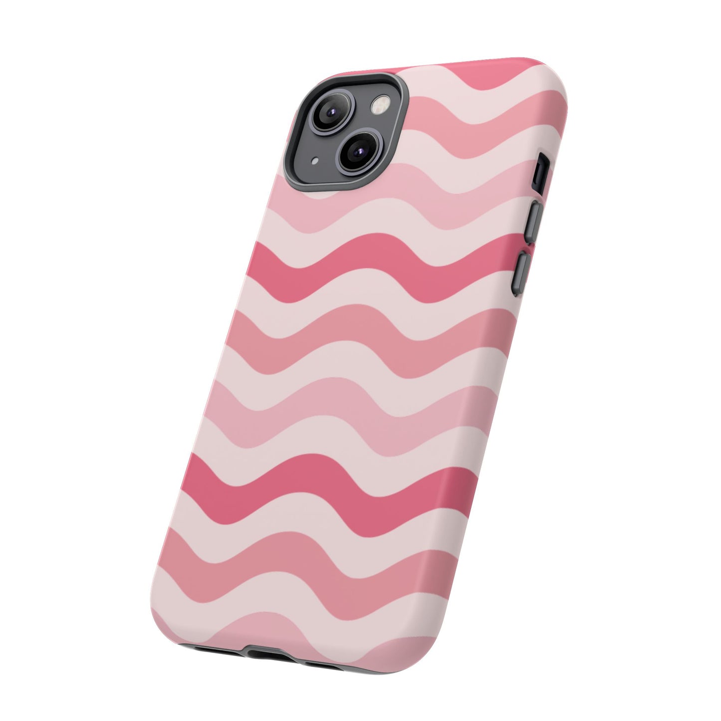 Stylish Phone Case with Wavy Pattern, Cute Phone Cover, Chic Gift for Her, Trendy Cellphone Protection, Valentine's Day Gift, Summer Vibe