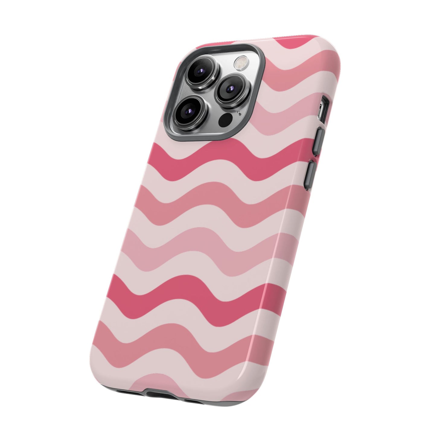 Stylish Phone Case with Wavy Pattern, Cute Phone Cover, Chic Gift for Her, Trendy Cellphone Protection, Valentine's Day Gift, Summer Vibe