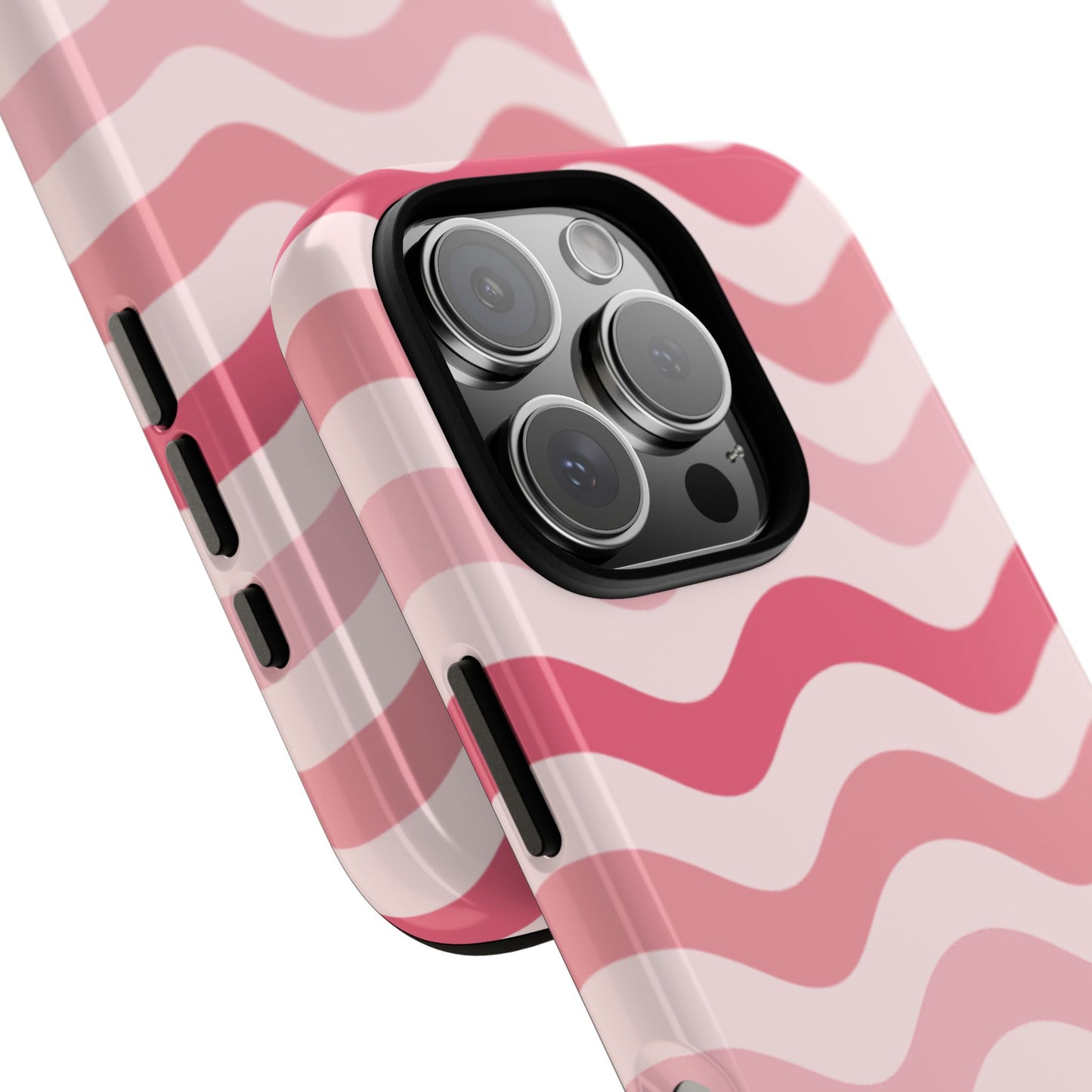 Stylish Phone Case with Wavy Pattern, Cute Phone Cover, Chic Gift for Her, Trendy Cellphone Protection, Valentine's Day Gift, Summer Vibe