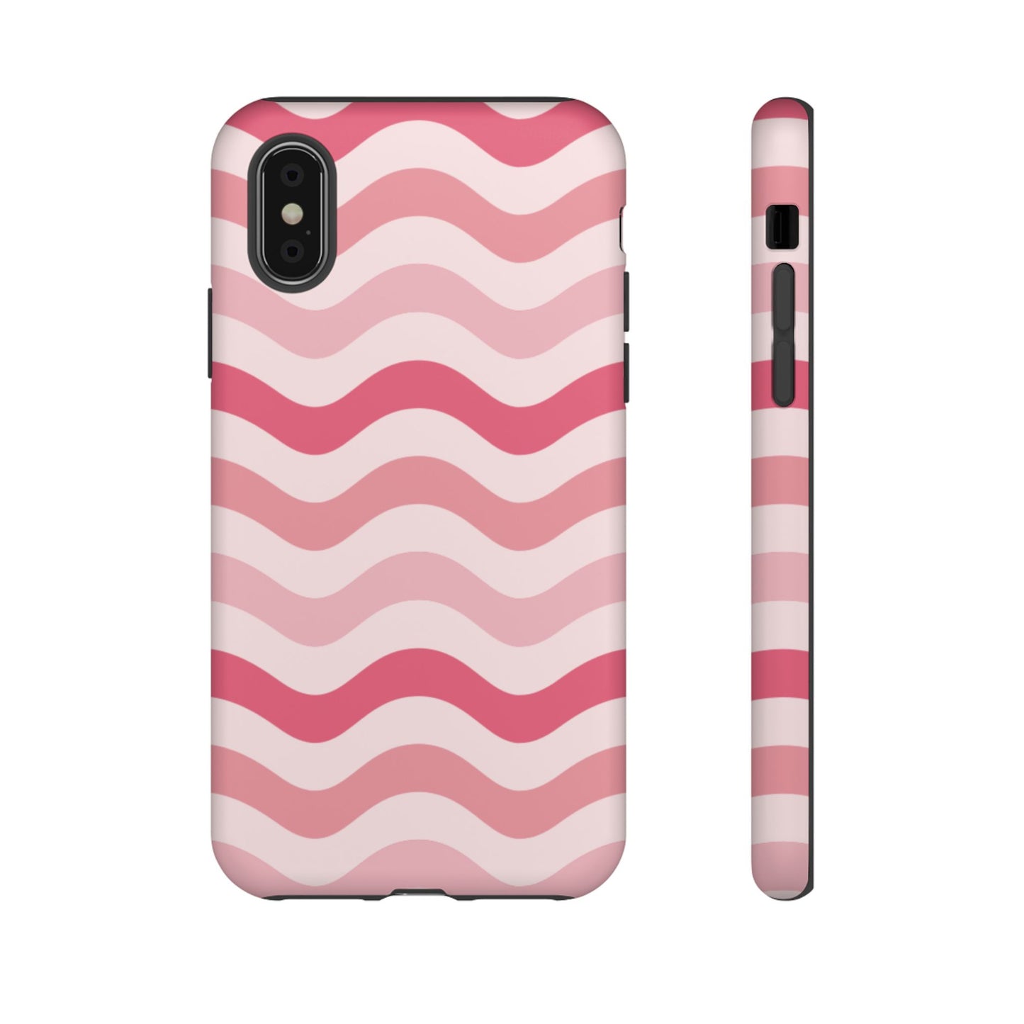 Stylish Phone Case with Wavy Pattern, Cute Phone Cover, Chic Gift for Her, Trendy Cellphone Protection, Valentine's Day Gift, Summer Vibe