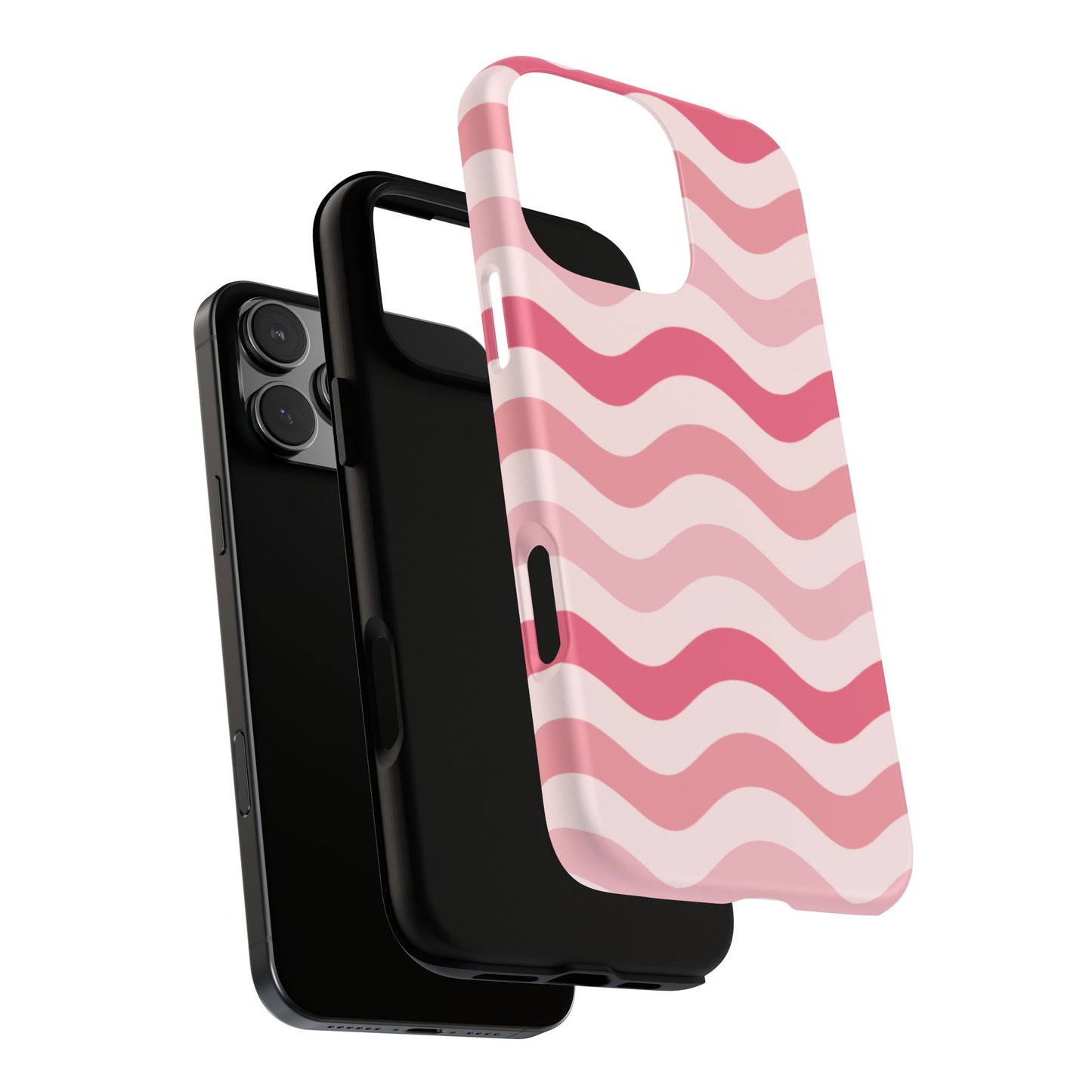 Stylish Phone Case with Wavy Pattern, Cute Phone Cover, Chic Gift for Her, Trendy Cellphone Protection, Valentine's Day Gift, Summer Vibe