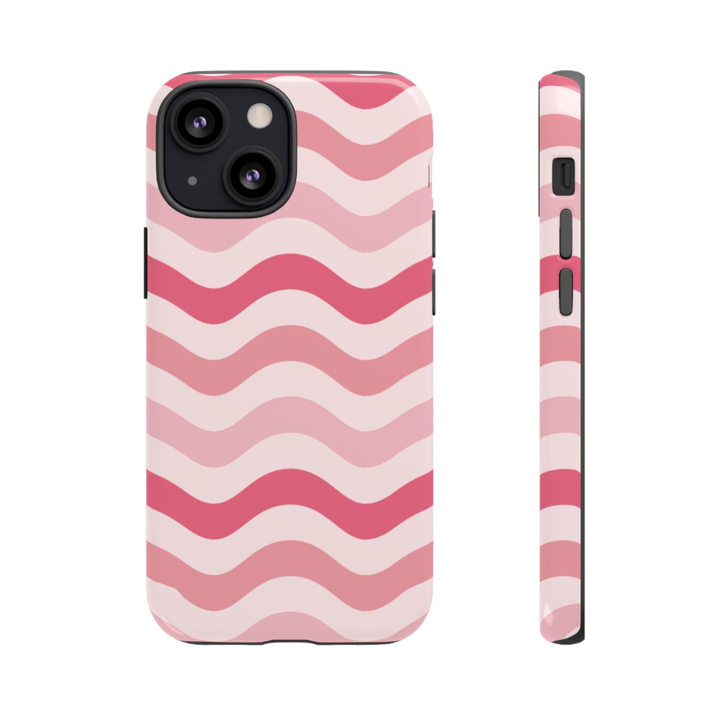 Stylish Phone Case with Wavy Pattern, Cute Phone Cover, Chic Gift for Her, Trendy Cellphone Protection, Valentine's Day Gift, Summer Vibe