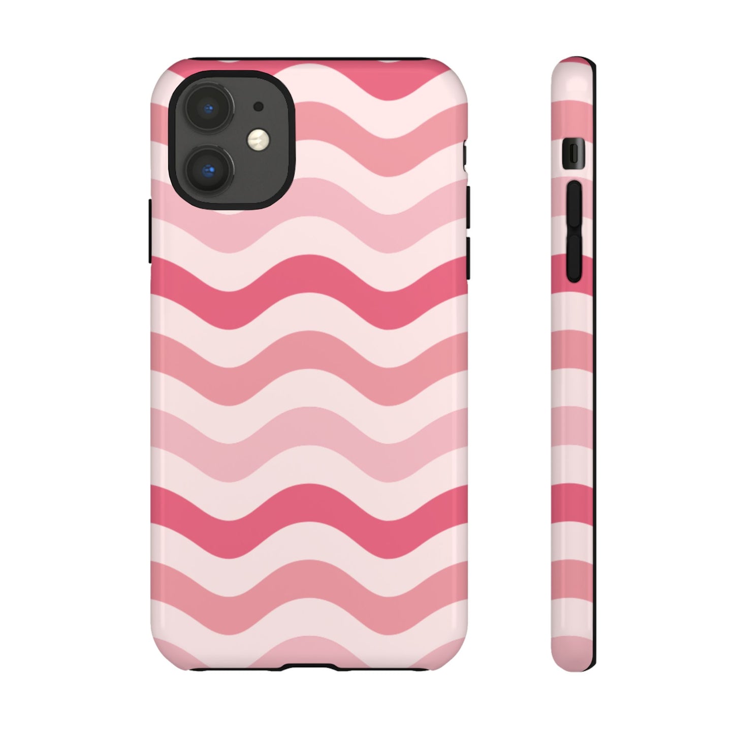 Stylish Phone Case with Wavy Pattern, Cute Phone Cover, Chic Gift for Her, Trendy Cellphone Protection, Valentine's Day Gift, Summer Vibe