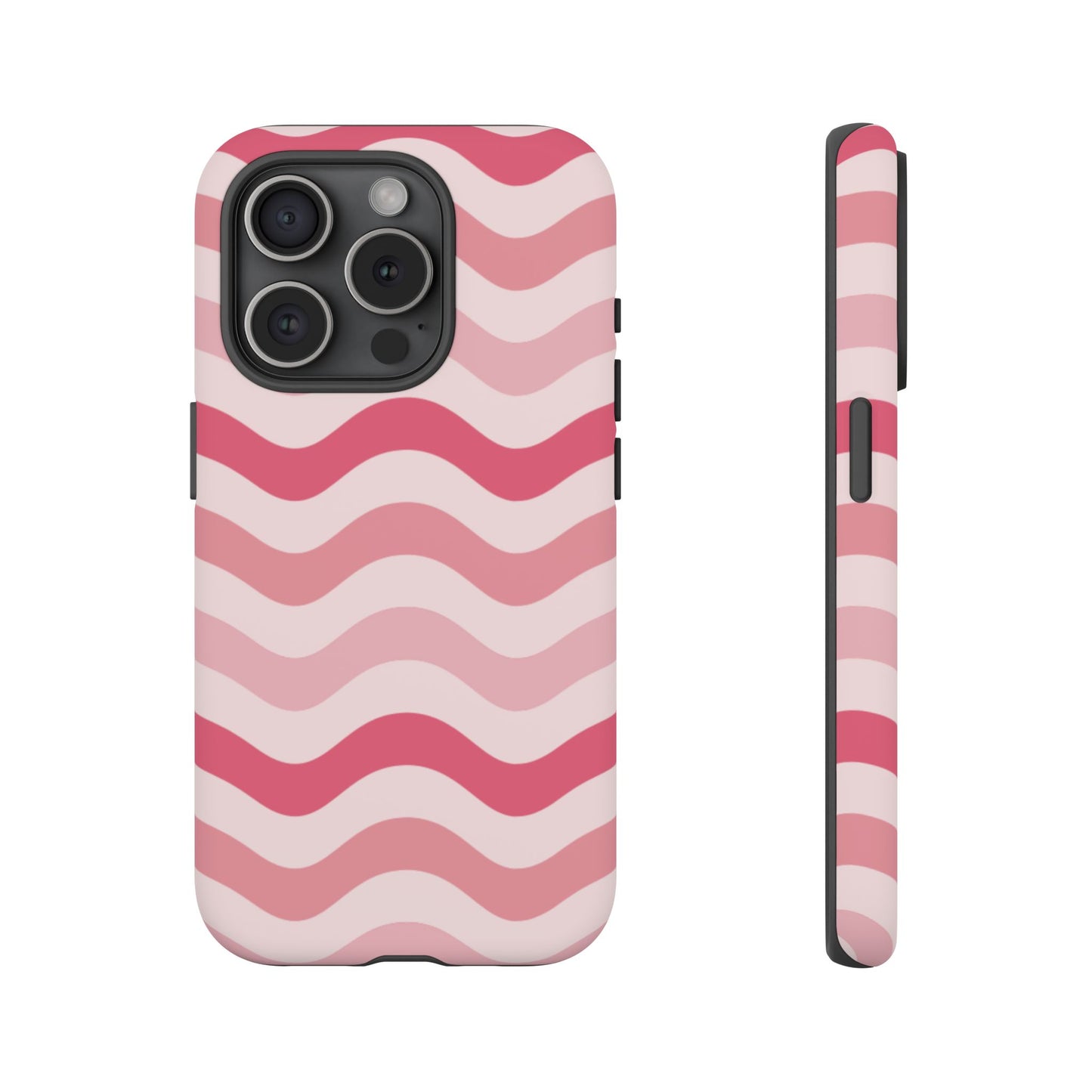 Stylish Phone Case with Wavy Pattern, Cute Phone Cover, Chic Gift for Her, Trendy Cellphone Protection, Valentine's Day Gift, Summer Vibe
