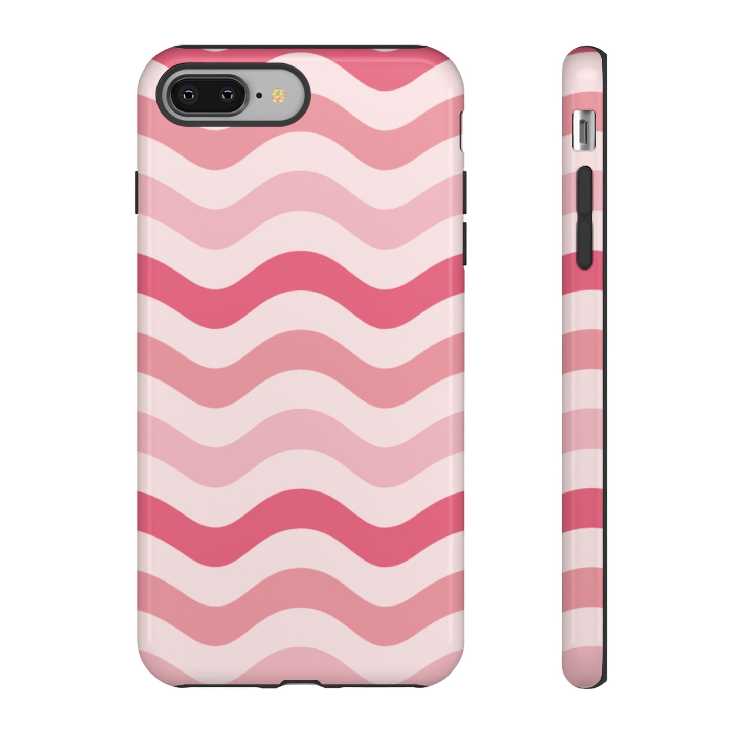 Stylish Phone Case with Wavy Pattern, Cute Phone Cover, Chic Gift for Her, Trendy Cellphone Protection, Valentine's Day Gift, Summer Vibe
