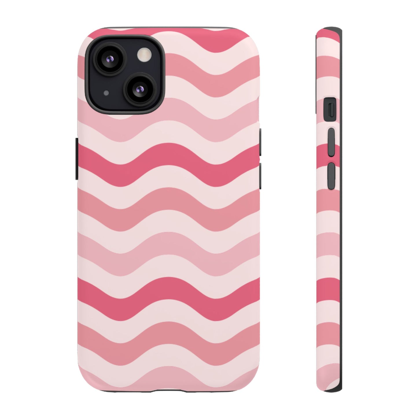 Stylish Phone Case with Wavy Pattern, Cute Phone Cover, Chic Gift for Her, Trendy Cellphone Protection, Valentine's Day Gift, Summer Vibe