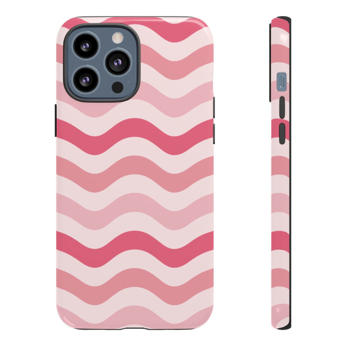 Stylish Phone Case with Wavy Pattern, Cute Phone Cover, Chic Gift for Her, Trendy Cellphone Protection, Valentine's Day Gift, Summer Vibe