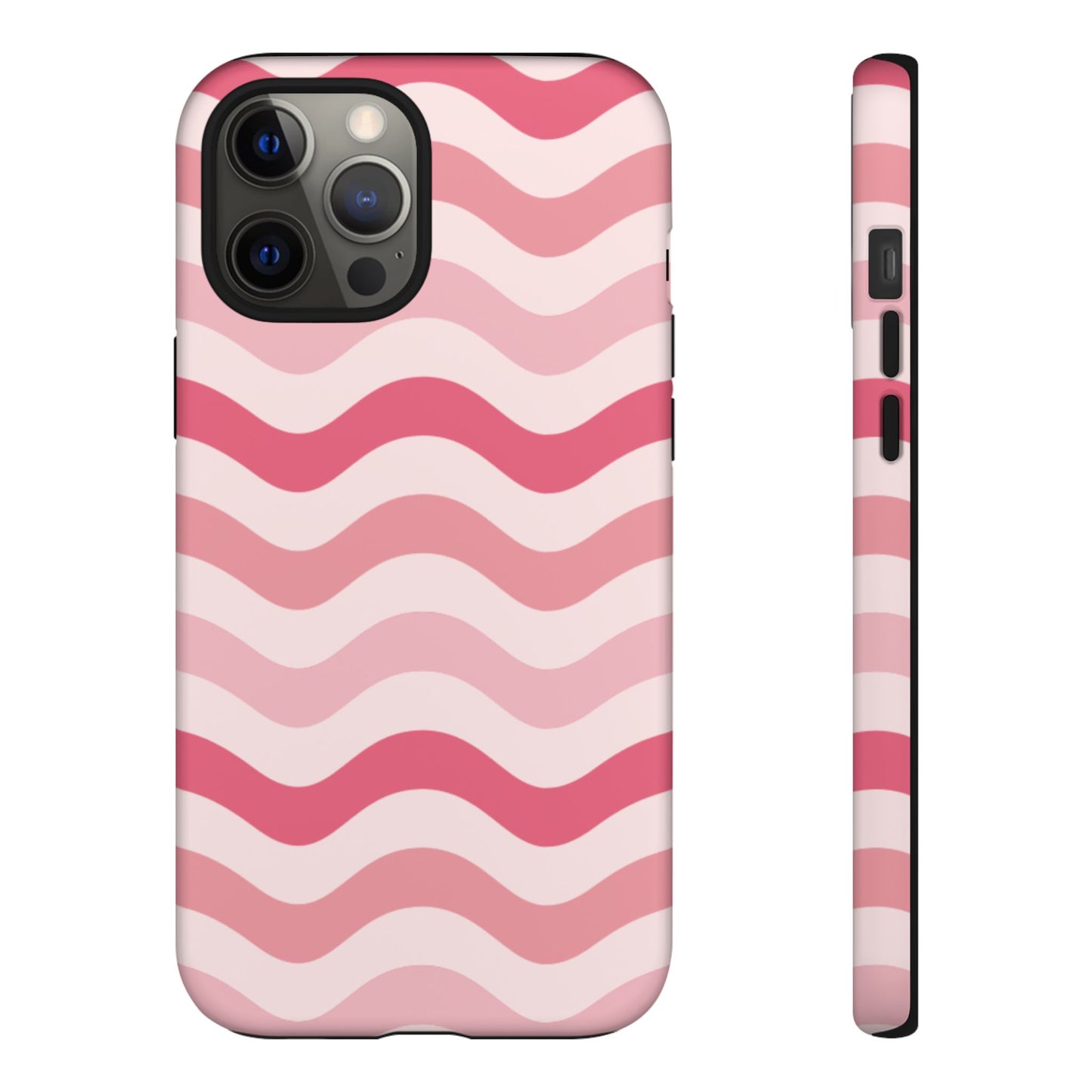 Stylish Phone Case with Wavy Pattern, Cute Phone Cover, Chic Gift for Her, Trendy Cellphone Protection, Valentine's Day Gift, Summer Vibe