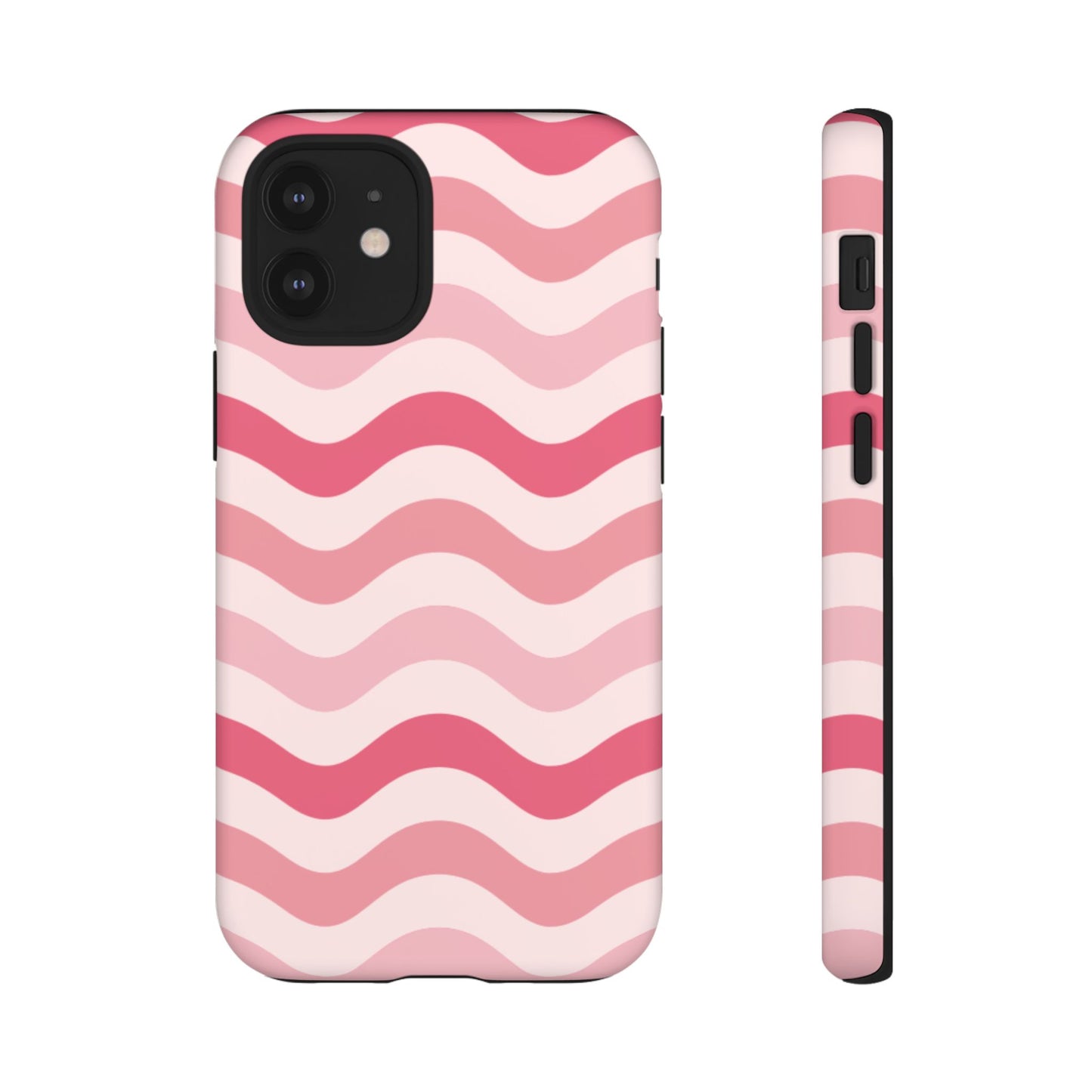 Stylish Phone Case with Wavy Pattern, Cute Phone Cover, Chic Gift for Her, Trendy Cellphone Protection, Valentine's Day Gift, Summer Vibe