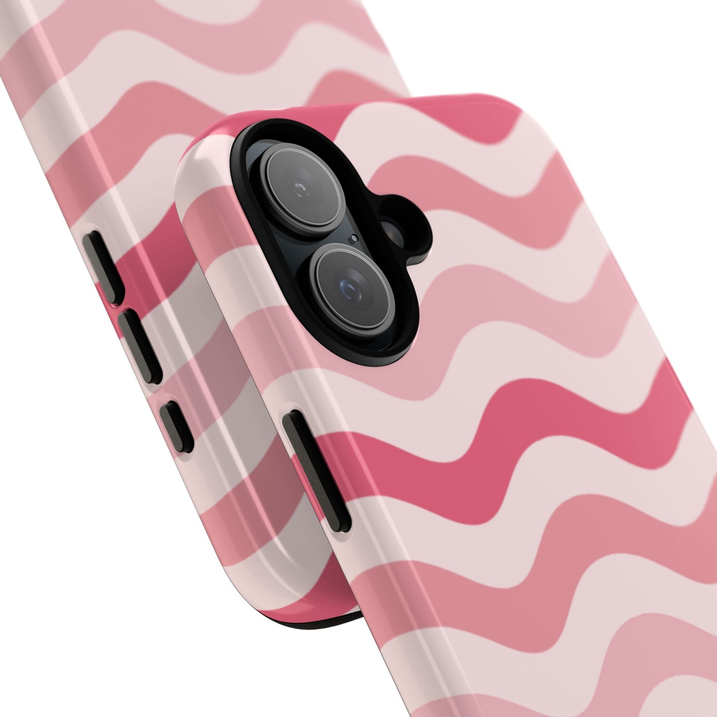 Stylish Phone Case with Wavy Pattern, Cute Phone Cover, Chic Gift for Her, Trendy Cellphone Protection, Valentine's Day Gift, Summer Vibe