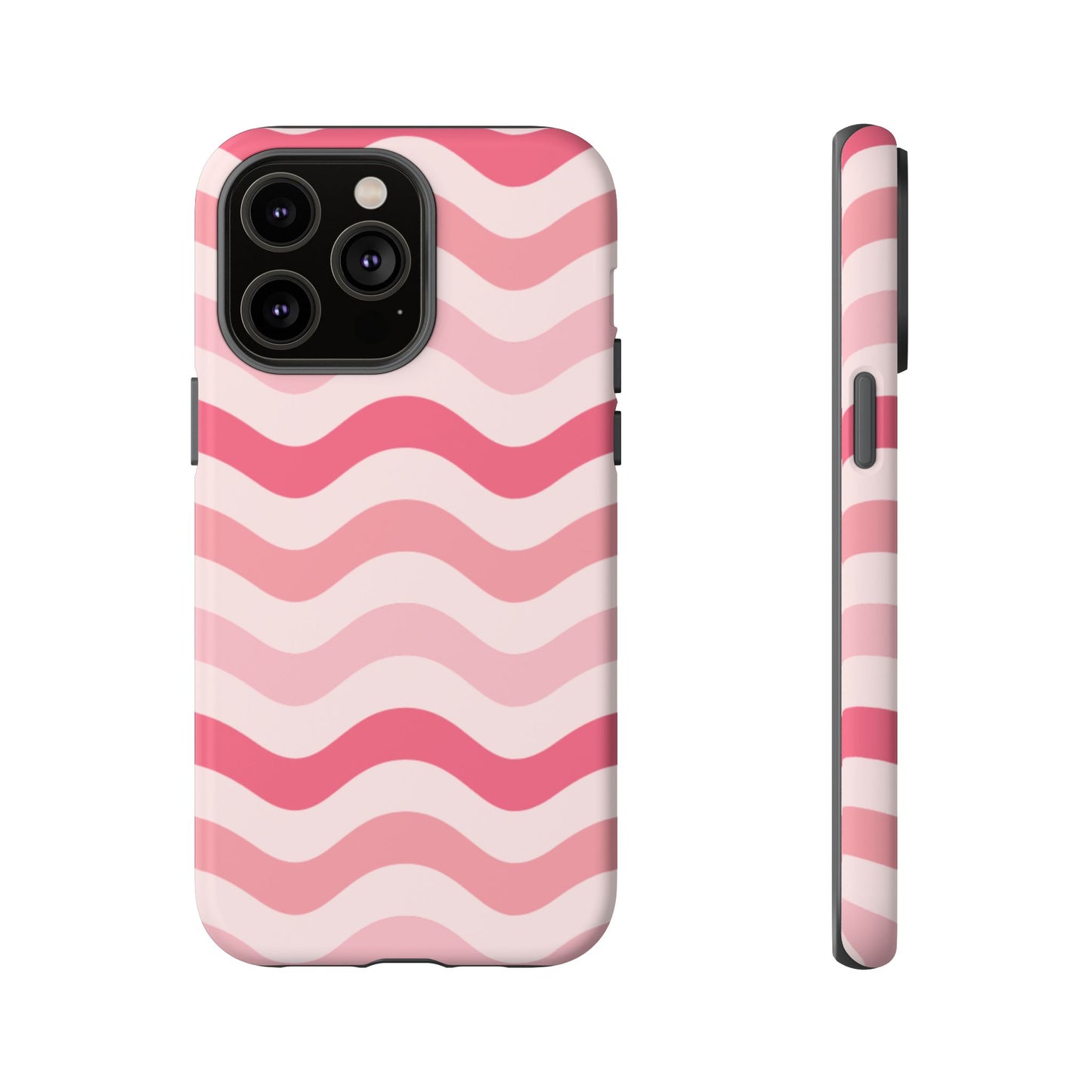 Stylish Phone Case with Wavy Pattern, Cute Phone Cover, Chic Gift for Her, Trendy Cellphone Protection, Valentine's Day Gift, Summer Vibe