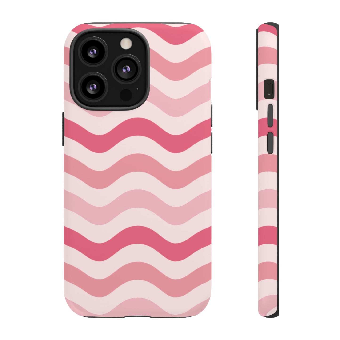 Stylish Phone Case with Wavy Pattern, Cute Phone Cover, Chic Gift for Her, Trendy Cellphone Protection, Valentine's Day Gift, Summer Vibe