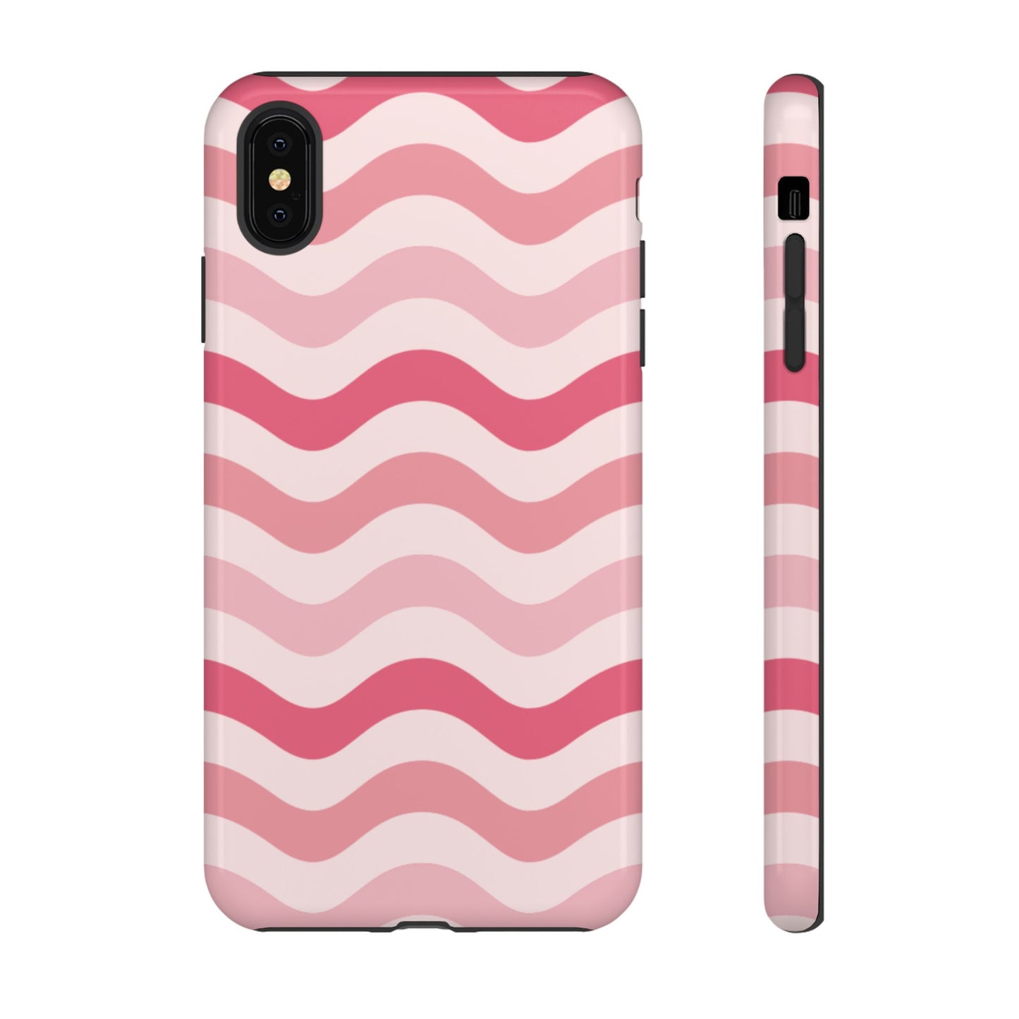 Stylish Phone Case with Wavy Pattern, Cute Phone Cover, Chic Gift for Her, Trendy Cellphone Protection, Valentine's Day Gift, Summer Vibe