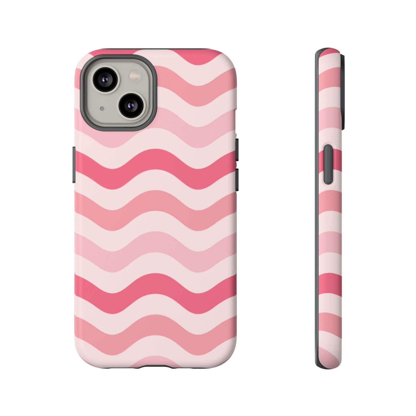 Stylish Phone Case with Wavy Pattern, Cute Phone Cover, Chic Gift for Her, Trendy Cellphone Protection, Valentine's Day Gift, Summer Vibe