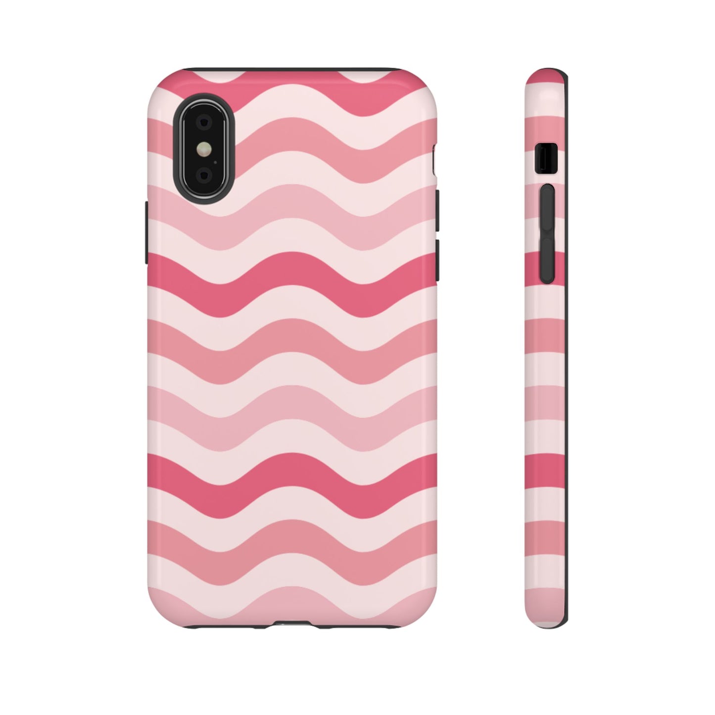 Stylish Phone Case with Wavy Pattern, Cute Phone Cover, Chic Gift for Her, Trendy Cellphone Protection, Valentine's Day Gift, Summer Vibe