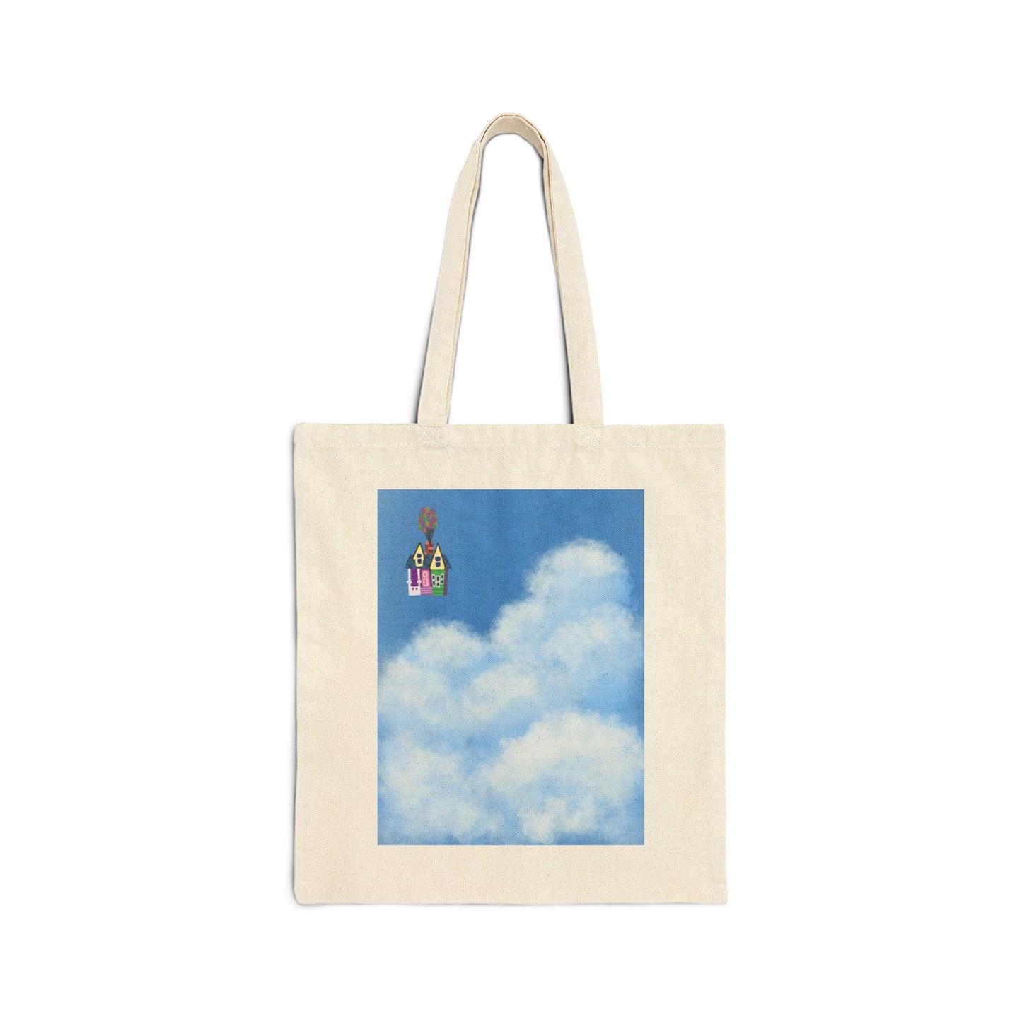 Dreamy Clouds Cotton Canvas Tote Bag | Eco-Friendly Shopping Bag, Beach Tote, Gift Bag, Art Print Tote, Reusable Grocery Bag