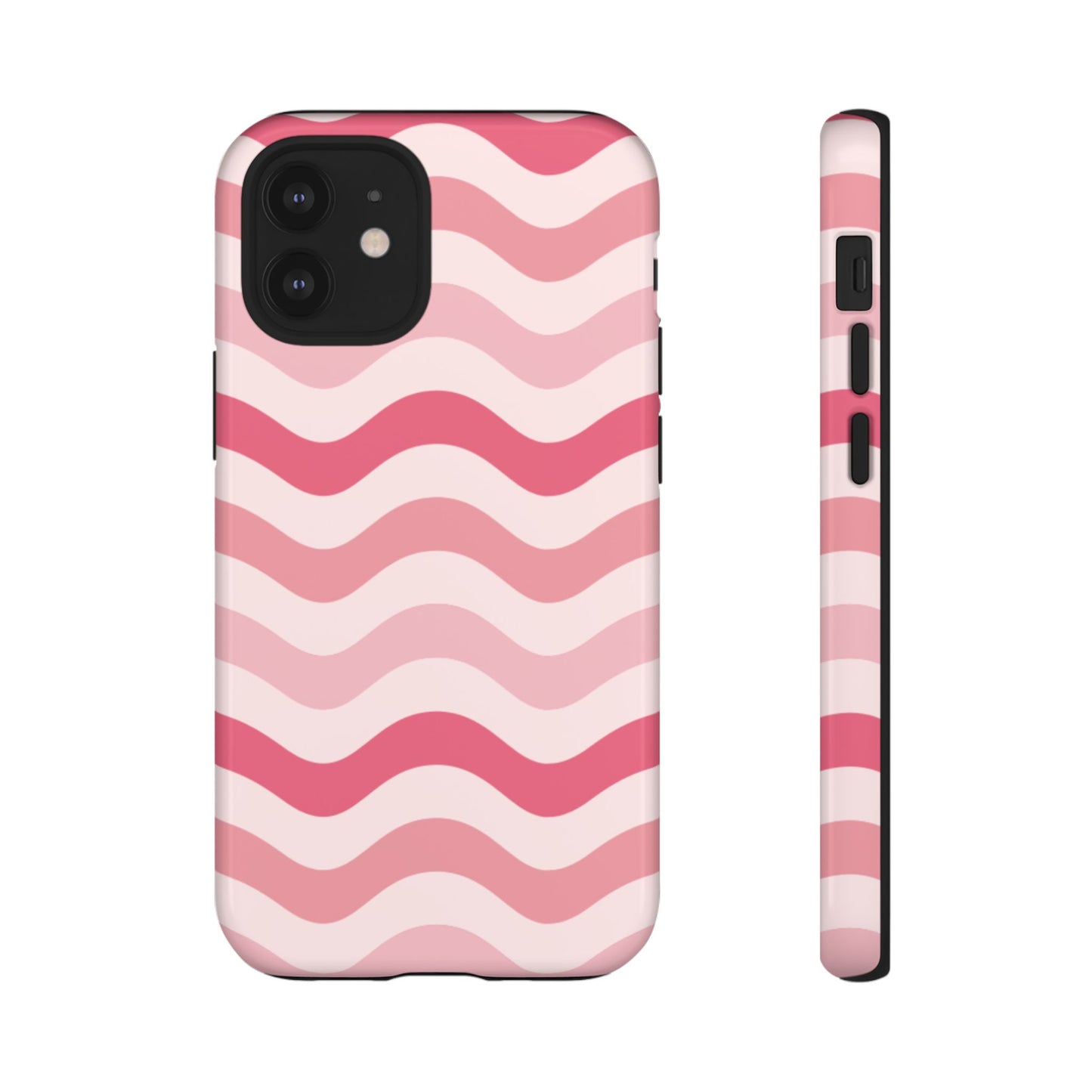Stylish Phone Case with Wavy Pattern, Cute Phone Cover, Chic Gift for Her, Trendy Cellphone Protection, Valentine's Day Gift, Summer Vibe