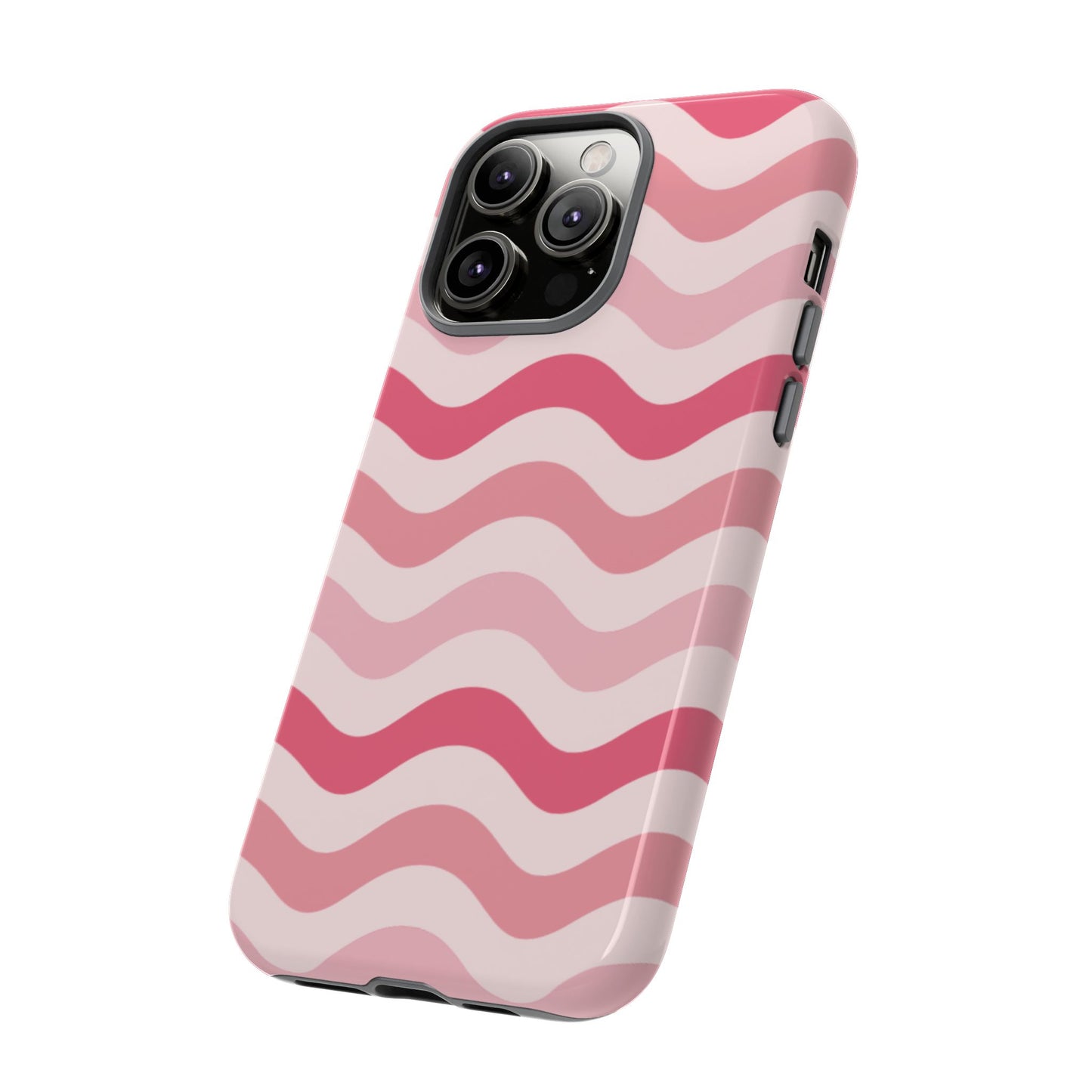 Stylish Phone Case with Wavy Pattern, Cute Phone Cover, Chic Gift for Her, Trendy Cellphone Protection, Valentine's Day Gift, Summer Vibe