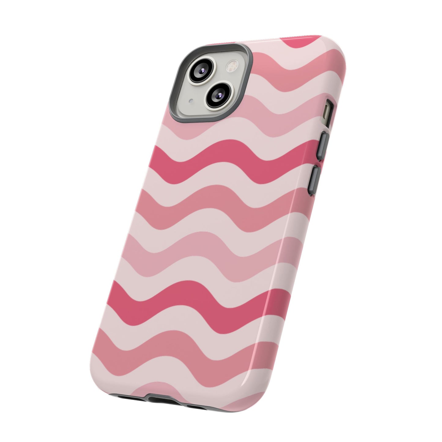 Stylish Phone Case with Wavy Pattern, Cute Phone Cover, Chic Gift for Her, Trendy Cellphone Protection, Valentine's Day Gift, Summer Vibe