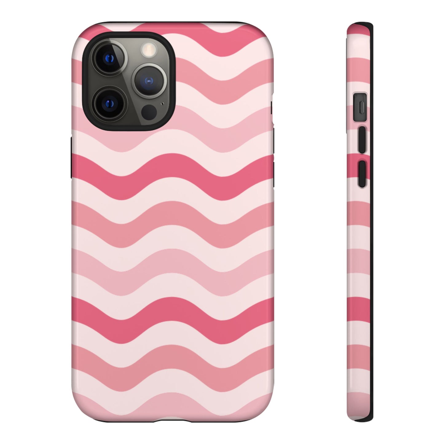 Stylish Phone Case with Wavy Pattern, Cute Phone Cover, Chic Gift for Her, Trendy Cellphone Protection, Valentine's Day Gift, Summer Vibe