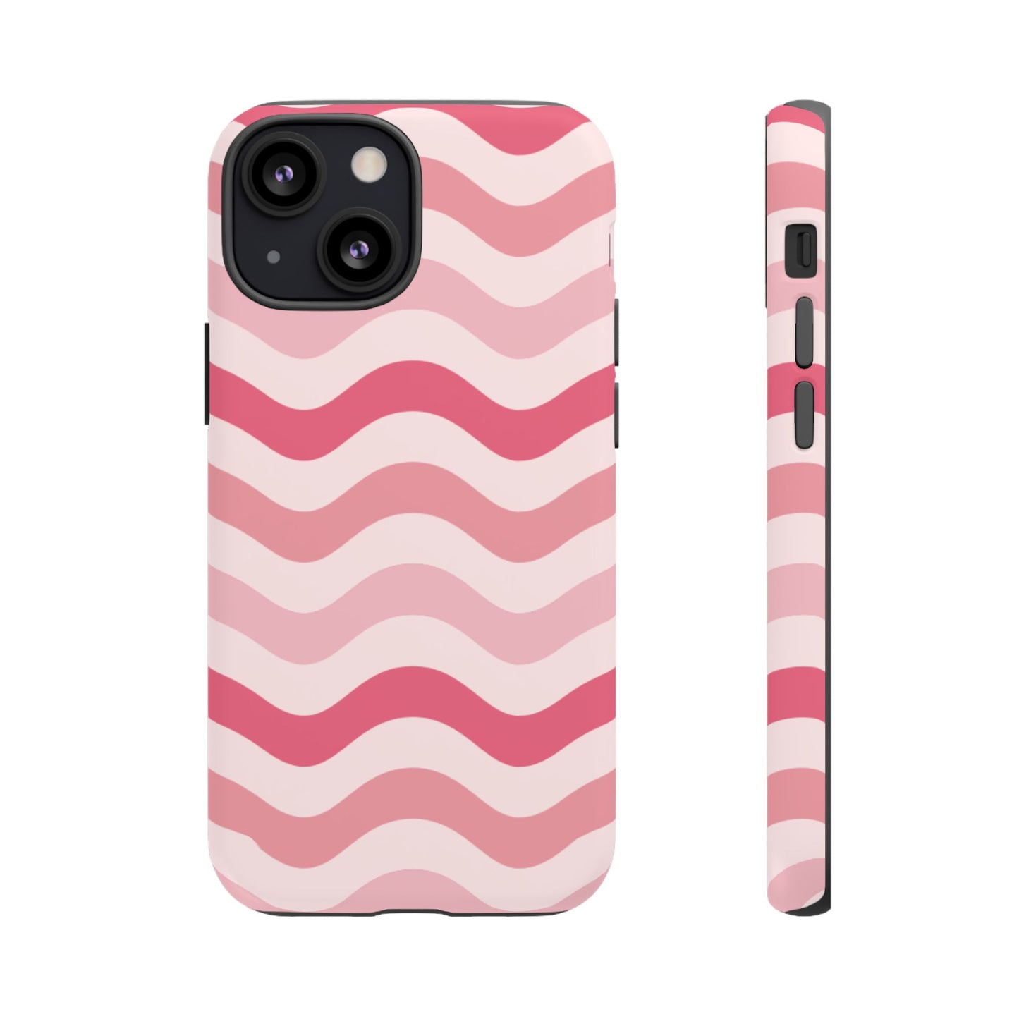 Stylish Phone Case with Wavy Pattern, Cute Phone Cover, Chic Gift for Her, Trendy Cellphone Protection, Valentine's Day Gift, Summer Vibe