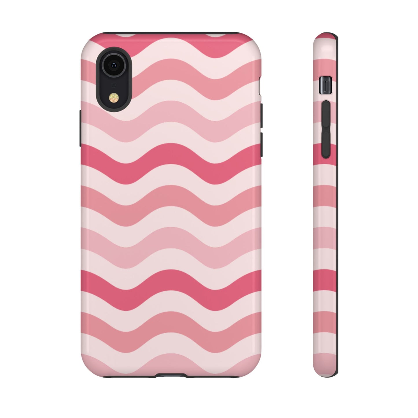 Stylish Phone Case with Wavy Pattern, Cute Phone Cover, Chic Gift for Her, Trendy Cellphone Protection, Valentine's Day Gift, Summer Vibe
